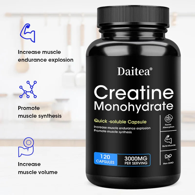 Creatine Monohydrate: Quick Soluble Capsule