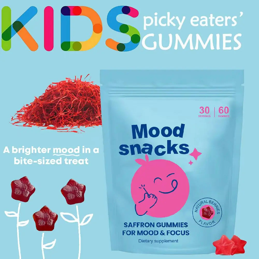 Mood Snacks Gummies for Children - Genius Kids Focus Vitamin Gummies