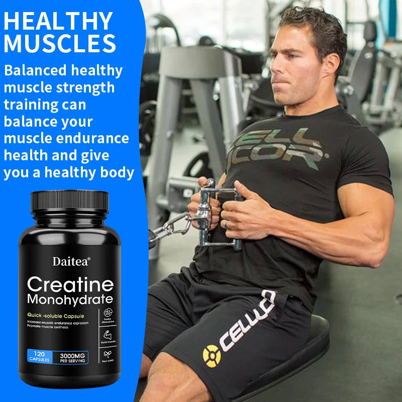 Creatine Monohydrate: Quick Soluble Capsule