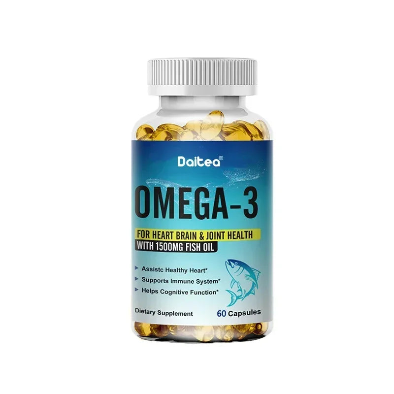 Omega-3 1500mg Fish Oil Capsules: 120 Capsules