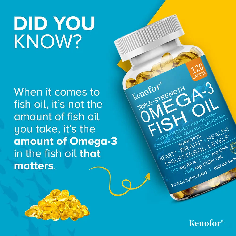 Omega 3 Fish Oil: 220mg Fish Oil (Medium Dosage)