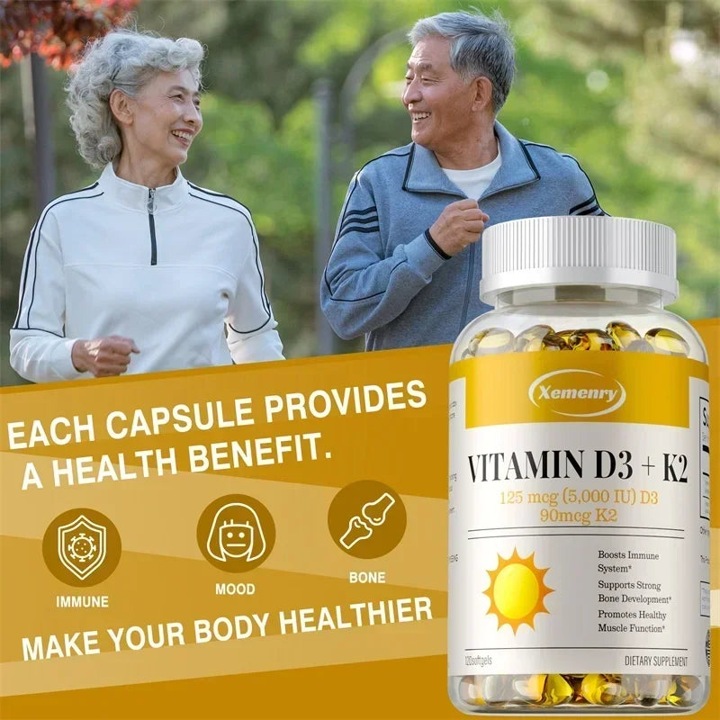 Vitamin D3 + K2 Capsules (beginner dosage)