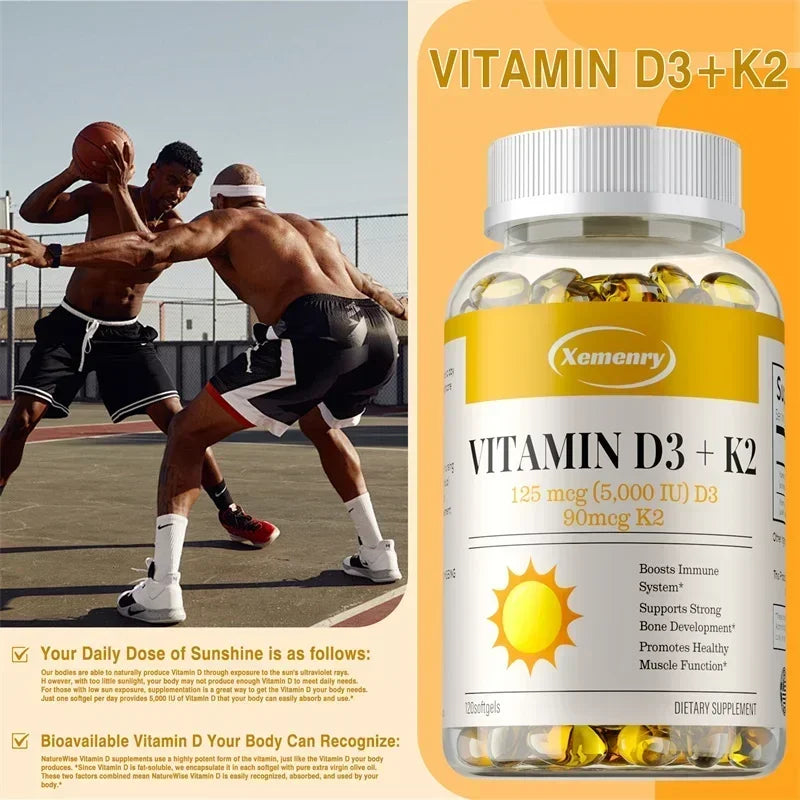 Vitamin D3 + K2 Capsules (beginner dosage)