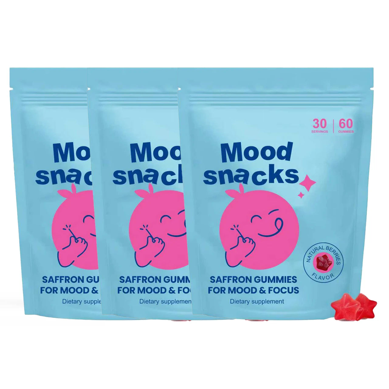 Mood Snacks Gummies for Children - Genius Kids Focus Vitamin Gummies