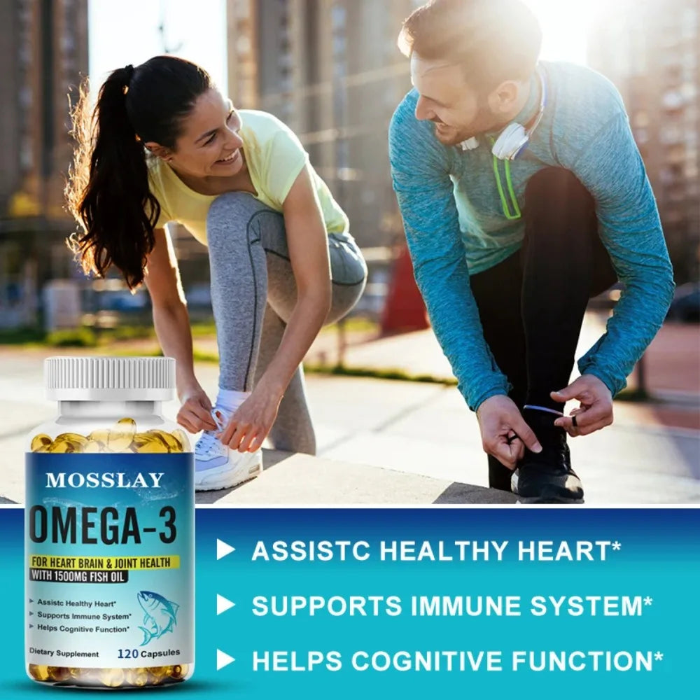 Omega-3 1500mg Fish Oil Capsules: 120 Capsules