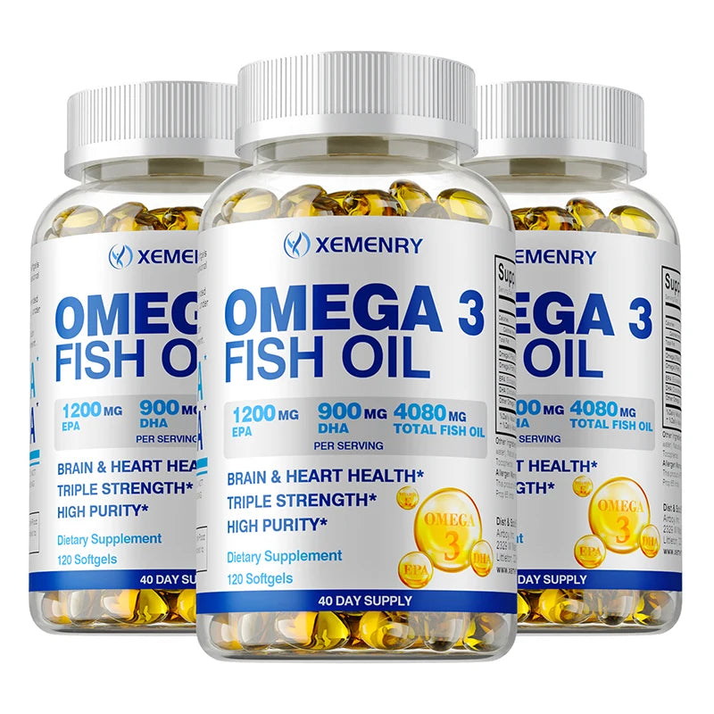 Omega-3 Fish Oil (4080mg total fish oil): High Dosage