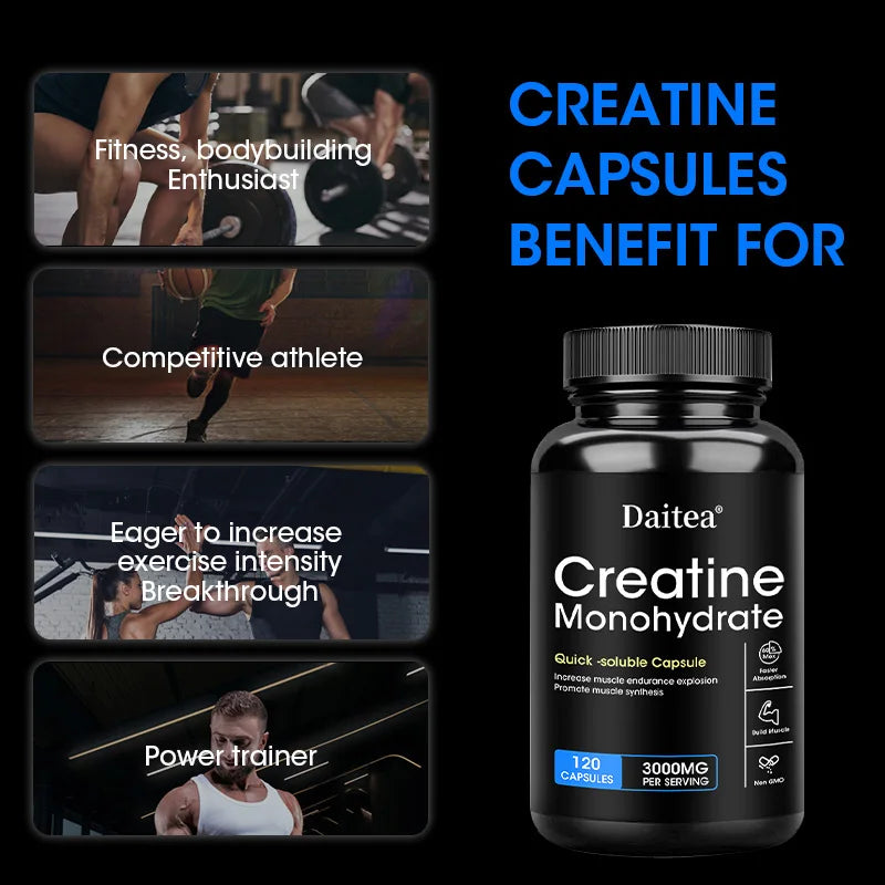 Creatine Monohydrate: Quick Soluble Capsule