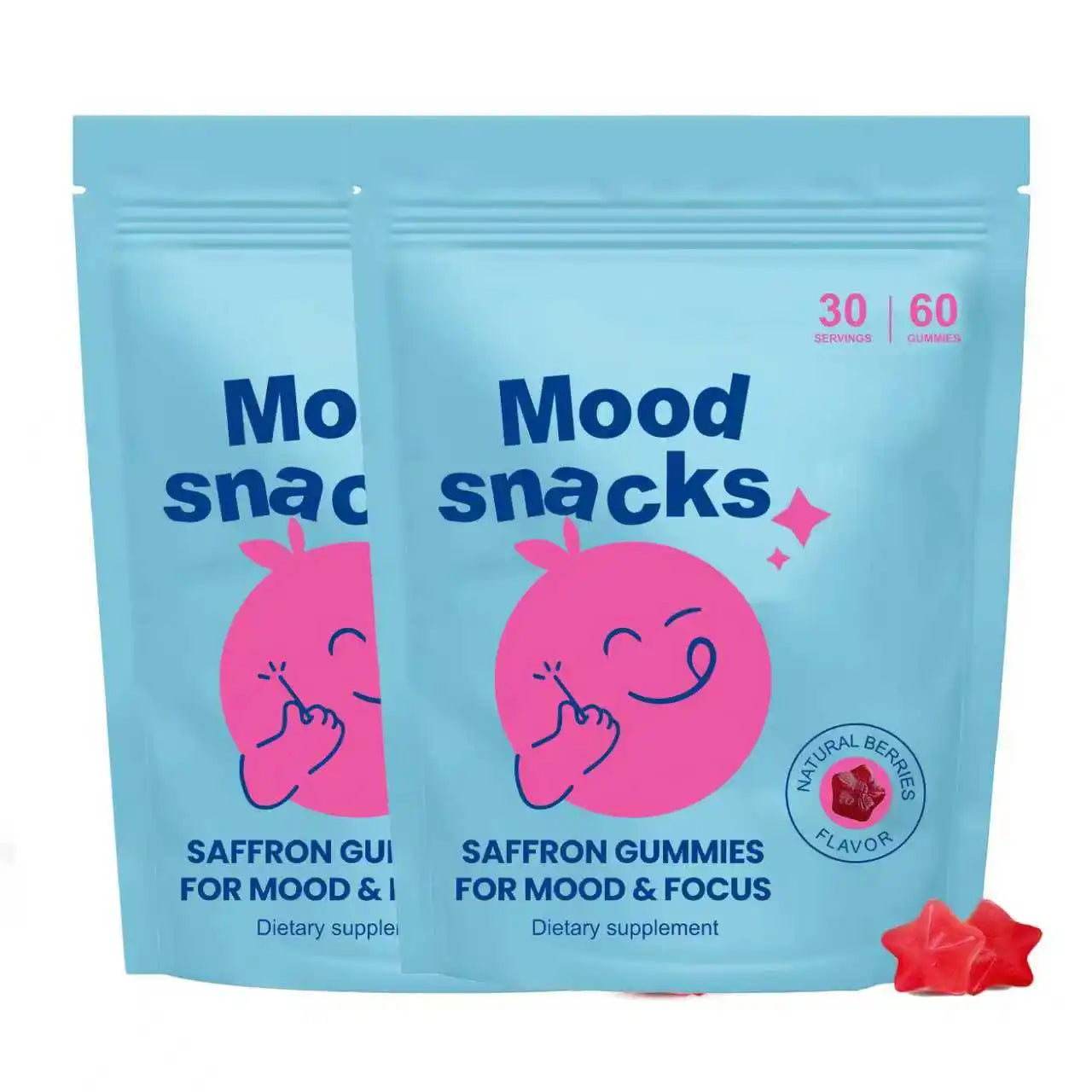 Mood Snacks Gummies for Children - Genius Kids Focus Vitamin Gummies