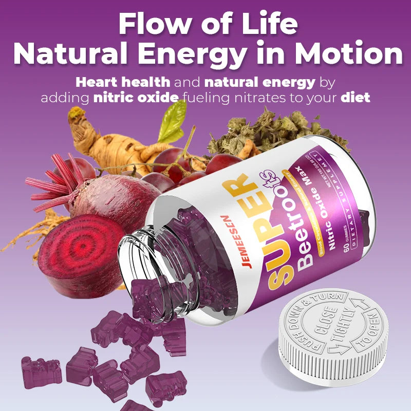 Super-Beet Root Gummies ( Beetroot, L-Citruline, Arginine )