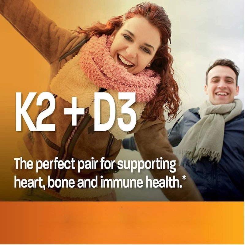 Vitamin D3 + K2 (MK7) (Highly Recommended)