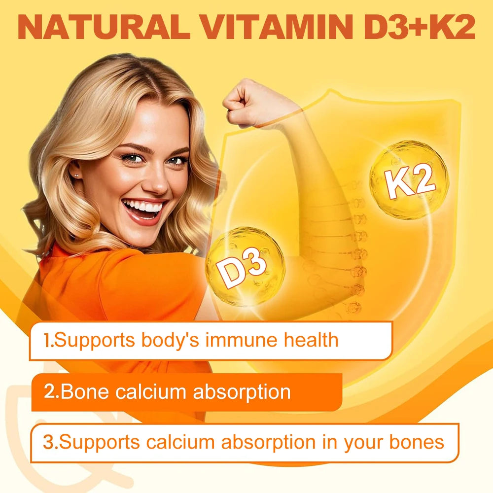 Vitamin D3 + K2 with Organic Virgin Coconut Oil (medium strength)