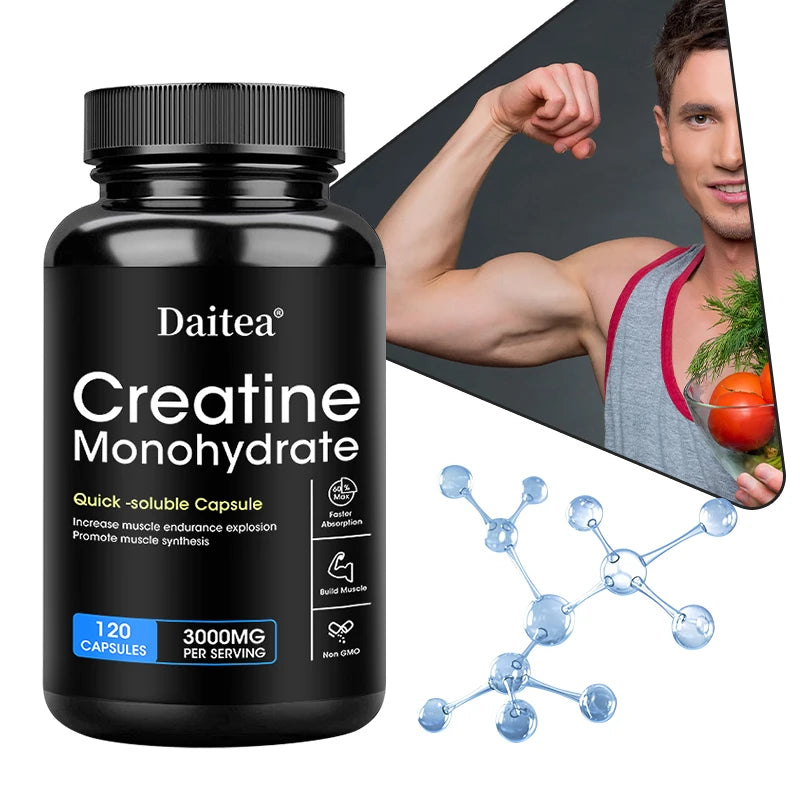 Creatine Monohydrate: Quick Soluble Capsule