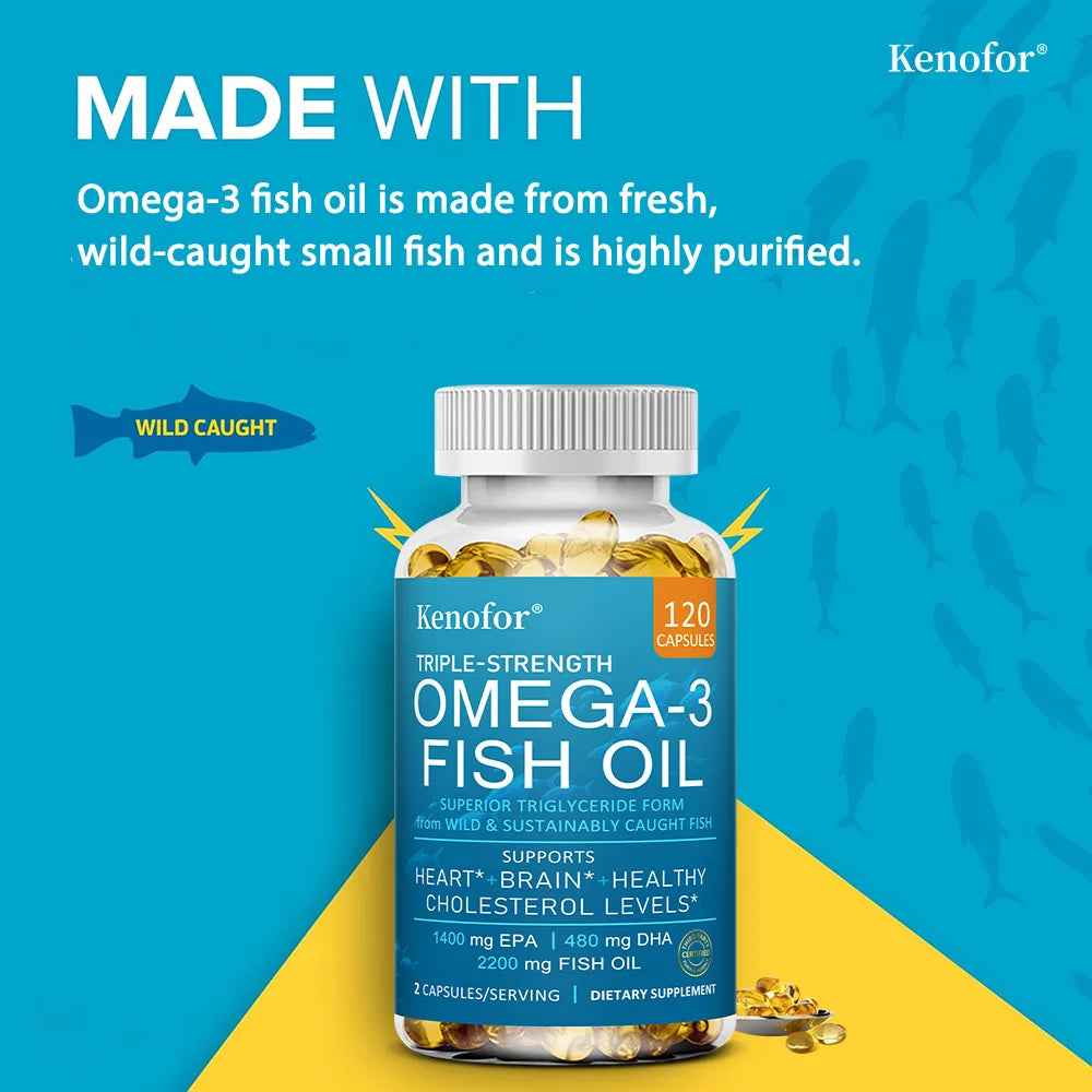 Omega 3 Fish Oil: 220mg Fish Oil (Medium Dosage)