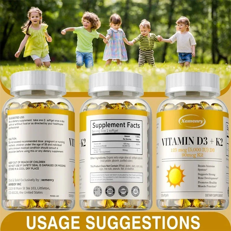 Vitamin D3 + K2 Capsules (beginner dosage)