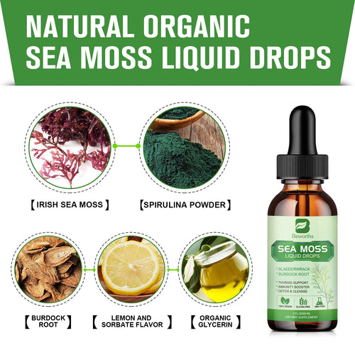 BEWORTHS 100% Organic Sea Moss Drop