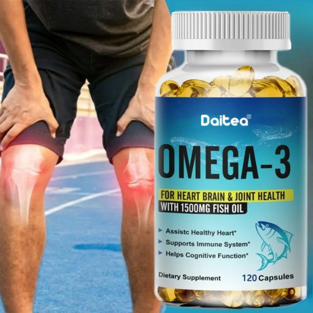 Omega-3 1500mg Fish Oil Capsules: 120 Capsules