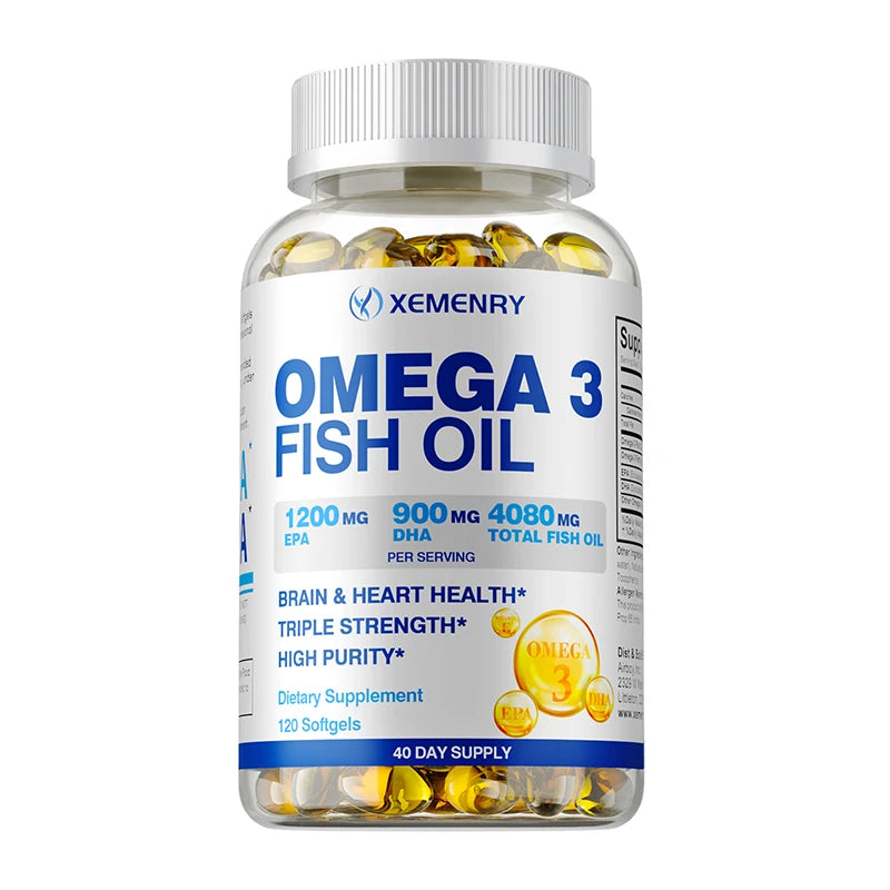 Omega-3 Fish Oil (4080mg total fish oil): High Dosage