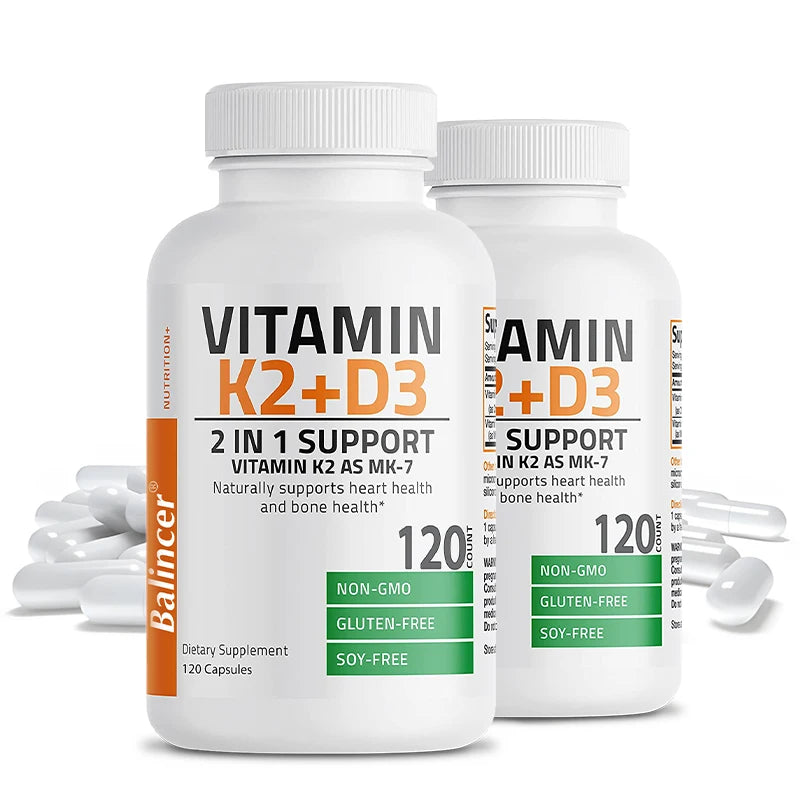 Vitamin D3 + K2 (MK7) (Highly Recommended)