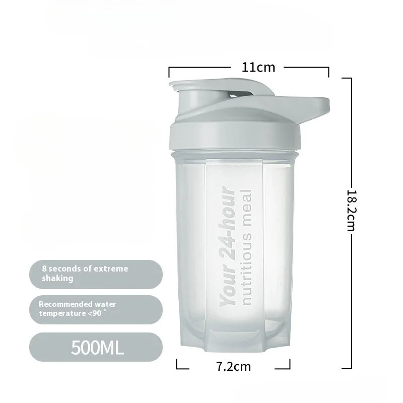 1PC 500ml Protein Powder Shaker